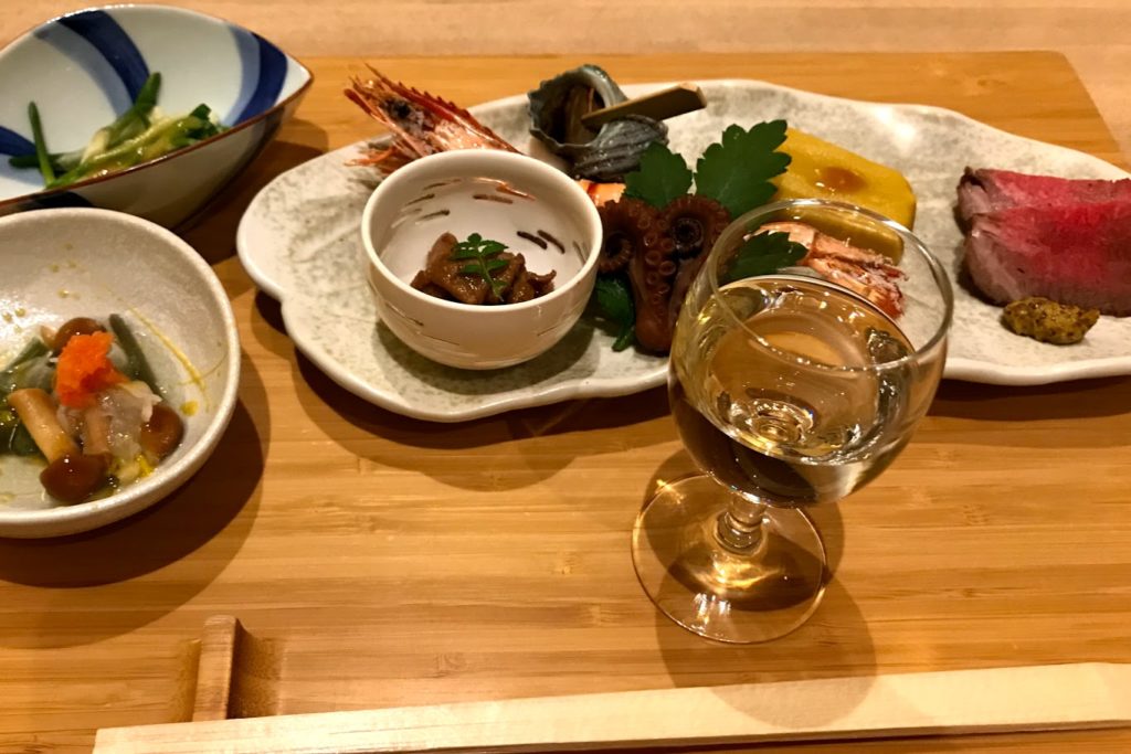 藤屋の夕食の前菜