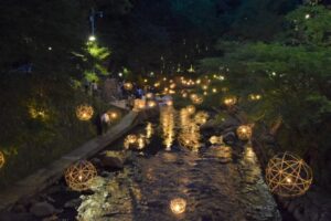 黒川温泉湯あかり2024の期間・ライトアップ時間や見える宿は？駐車場やアクセスは？