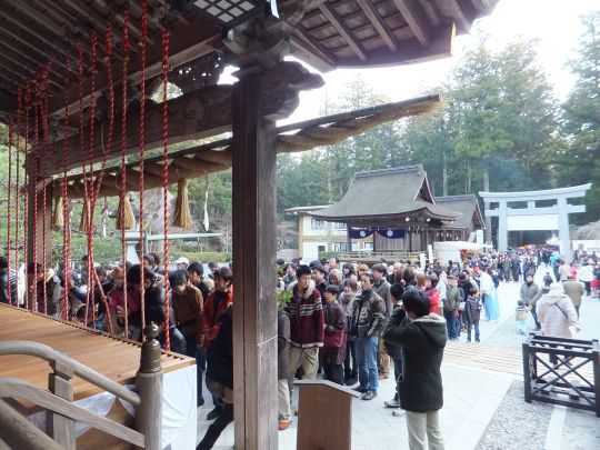 小國神社の初詣